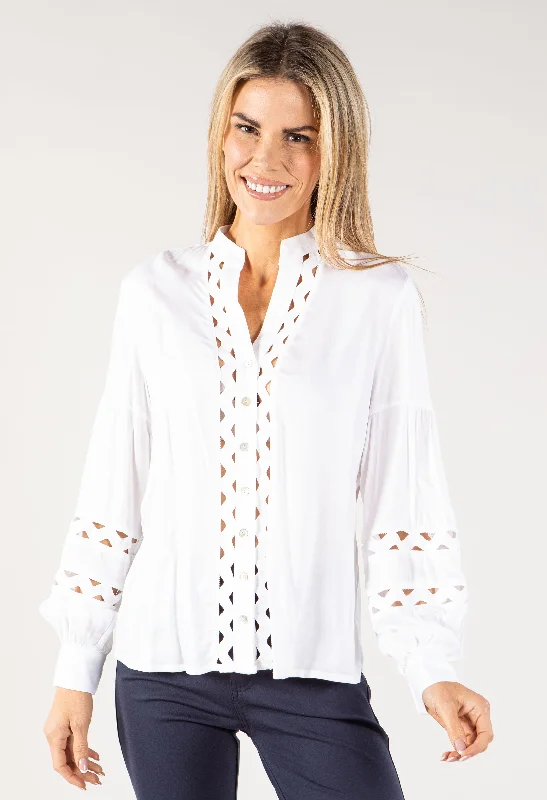 Fashionable Comfort Promotions Cut-out Detail Shirt
