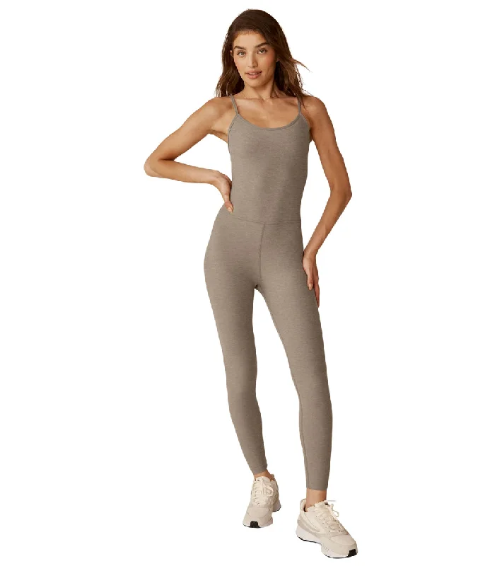 Beyond Yoga Spacedye Uplevel Midi Jumpsuit Birch Heather