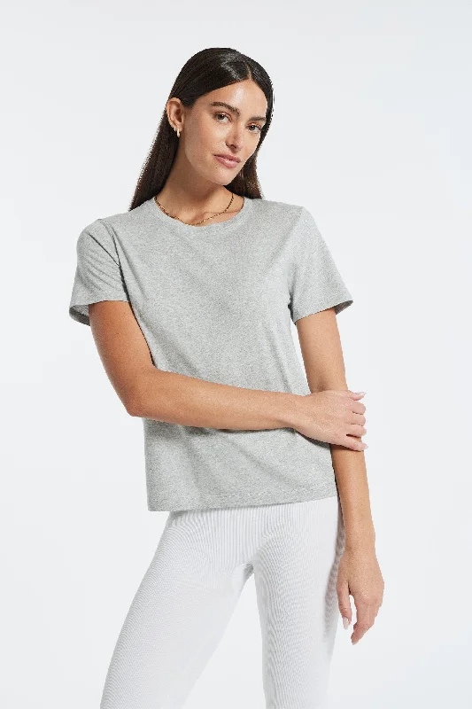 Cooper Classic Cotton Modal Tee - Heather Grey