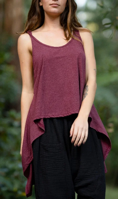 Free Flow Top - Dark Mauve