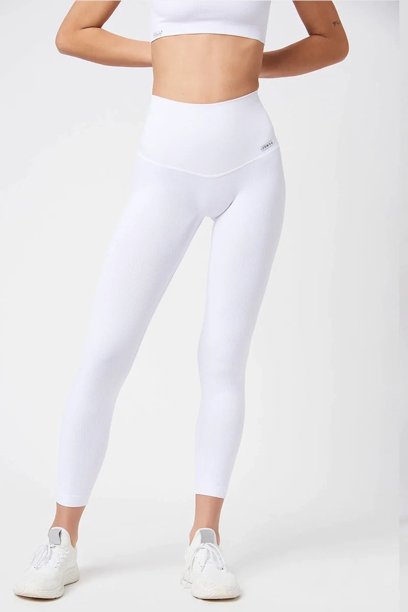 Leggings CALIPSO Bianco Costine