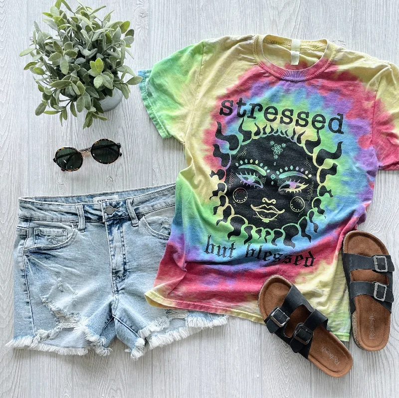 Stressed • Tie Dye Tee