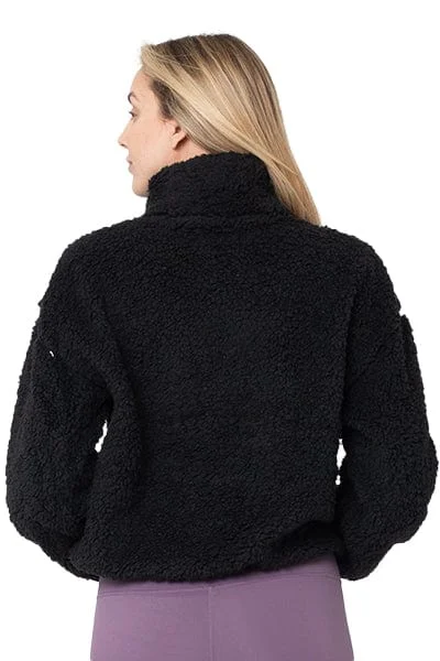 Sherpa 1/4 Zip, Black (Whisper)