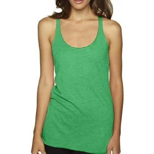 Womens Tri-Blend Racerback Yoga Tank Top